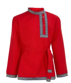 Русские народные — Косоворотка красная — фото