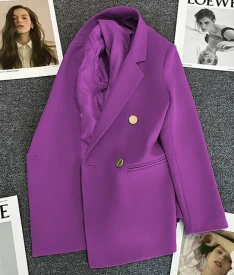 90е — Пиджак фиолетовый — фото