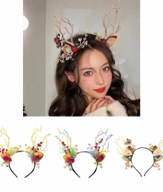 Аксессуары — Ободок-рожки оленя светящиеся — фото