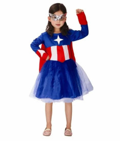 Супергерои — Капитан Америка девочка — фото