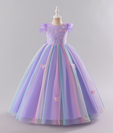 Бальные/вечерние — Платье Фиолетовая радуга — фото