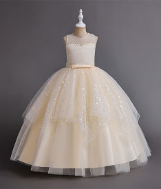 Бальные/вечерние — Платье Бежевое настроение — фото