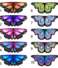 Аксессуары — Накидка - крылышки бабочки — фото