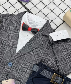 Бальные/вечерние — Костюм для мальчика серый — фото