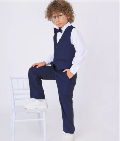 Бальные/вечерние — Костюм для мальчика синий — фото