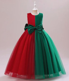 Новогодние — Платье Красная половинка — фото