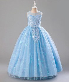 Новогодние — Платье Голубое небо — фото