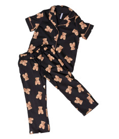 Аксессуары — Пижама черная с мишками — фото