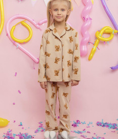 Аксессуары — Пижама с мишками длинный рукав — фото