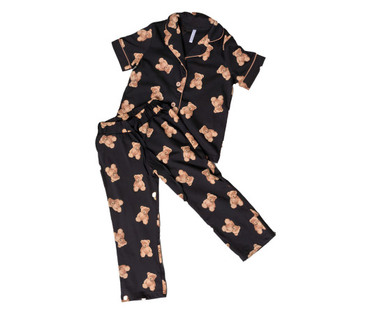 Пижама черная с мишками — фото-623_1